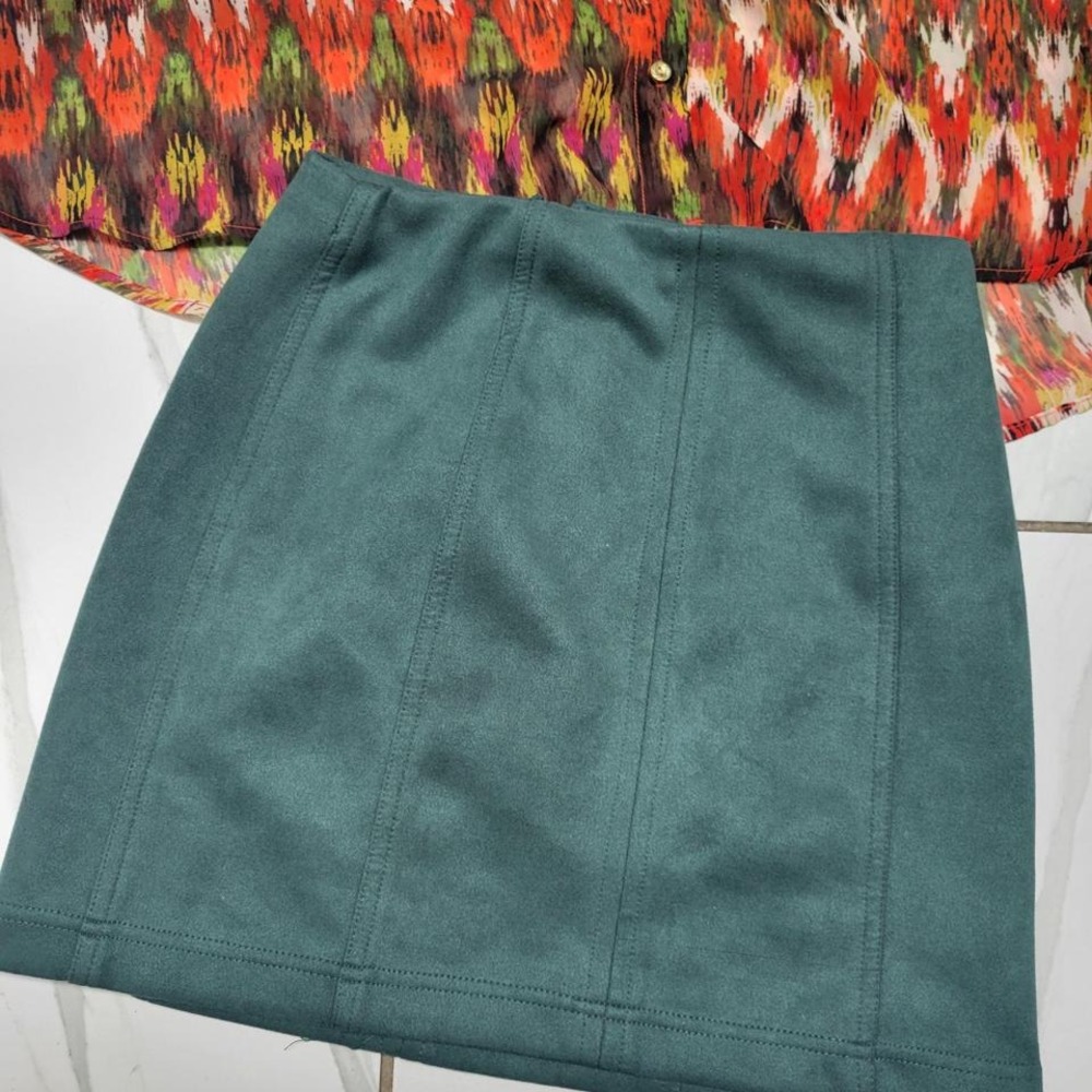 Y2k Style Wild HOney Green Mini Skirt Size Sm